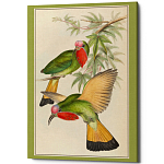 Постер на холсте с изображением птиц Blooming Birds Poster варинант исполнения - 3 | Loft Concept в Санкт-петербурге