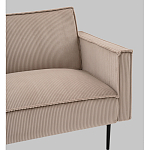 Диван современный вельветовый прямой Worcester Бежевый  варинант исполнения - 3 | Loft Concept в Санкт-петербурге