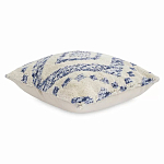 Чехол на подушку с узором в этно-стиле Blue Ikat варинант исполнения - 1 | Loft Concept в Санкт-петербурге