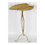 Столик приставной с столешницей Тропический лист Tropical Forest gold варинант исполнения - 2 | Loft Concept в Санкт-петербурге
