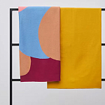 Плед из хлопка с абстрактным принтом Elysian Flow Ember варинант исполнения - 7 | Loft Concept в Санкт-петербурге