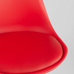Стул с основой из пластика и мягким сиденьем Arvika Red варинант исполнения - 8 | Loft Concept в Санкт-петербурге