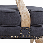 Кресло Aubrey Classical Armchair dark grey velour варинант исполнения - 6 | Loft Concept в Санкт-петербурге