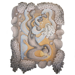 Тканый вручную монументальный настенный гобелен Soft Inception варинант исполнения - 4 | Loft Concept в Санкт-петербурге