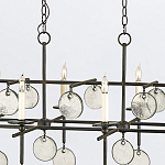 Люстра подвесная с 8-ю лампами и стеклянными круглыми подвесками Currey & Company варинант исполнения - 6 | Loft Concept в Санкт-петербурге