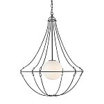 Подвесной светильник из тонких прутьев в форме колокола Forged Thin Rods варинант исполнения - 1 | Loft Concept в Санкт-петербурге