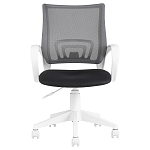 Офисное кресло с основанием из белого пластика Desk chairs Black варинант исполнения - 2 | Loft Concept в Санкт-петербурге