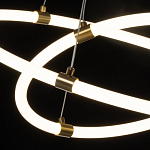 Люстра подвесная с двумя пересекающимися белыми светодиоидными кольцами Luke Lampco Tracer Lamp варинант исполнения - 5 | Loft Concept в Санкт-петербурге