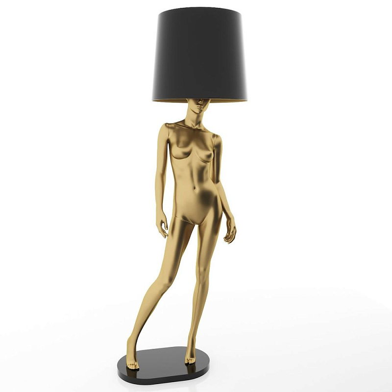 Лампа MANNEQUIN LAMP с абажуром изгибы тела Глянцевый черный Черный матовый Глянцевый белый Белый матовый Серый матовый Золотой Красный в Санкт-петербурге | Loft Concept 