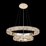 Люстра из 2-х колец с мозаичным хрустальным оформлением Sparks of Crystal варинант исполнения - 1 | Loft Concept в Санкт-петербурге