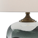 Настольная лампа с волнистым принтом Green Wavy Lamp варинант исполнения - 1 | Loft Concept в Санкт-петербурге