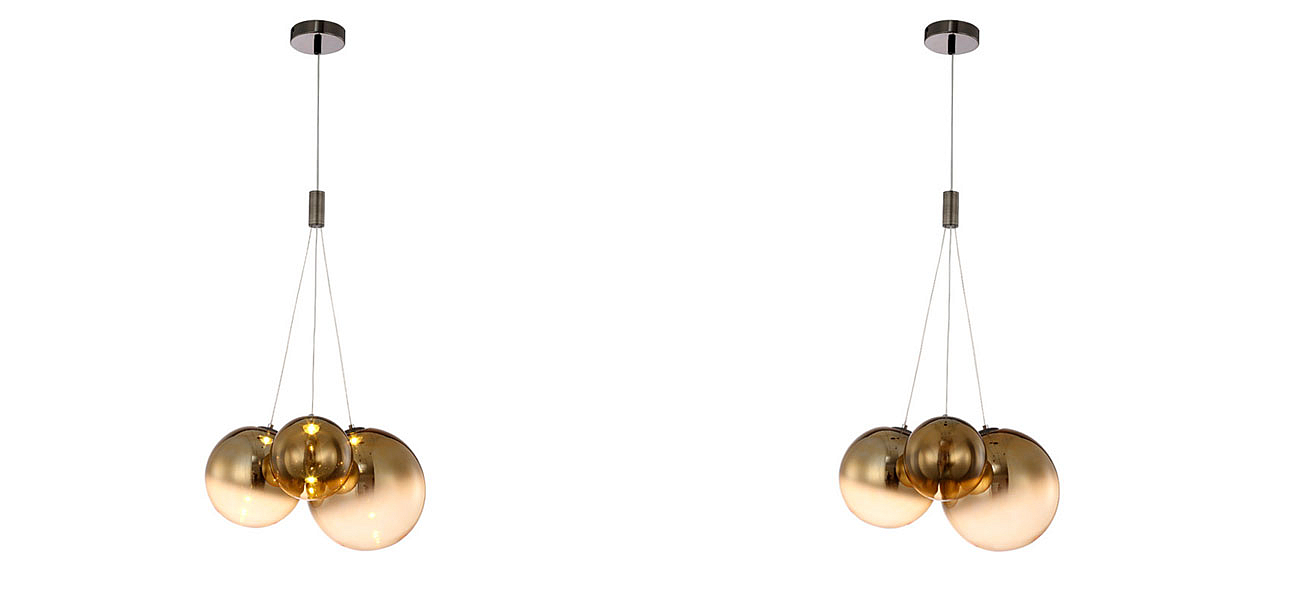 Светильник подвесной Golden balls lamp Светильник подвесной Golden balls lamp - Loft-Concept в Санкт-петербурге