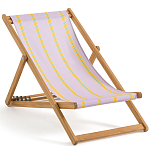 Шезлонг из акации и ткани Argentina варинант исполнения - 2 | Loft Concept в Санкт-петербурге