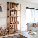 Стеллаж из дерева и метала Furniture Gutter and Lattice Rack варинант исполнения - 7 | Loft Concept в Санкт-петербурге