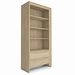  Стеллаж 2 ящика 4 открытые полки Flowchart 90 см варинант исполнения - 2 | Loft Concept в Санкт-петербурге