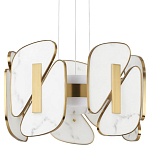 Люстра с мраморными вставками Marble Plates варинант исполнения - 1 | Loft Concept в Санкт-петербурге