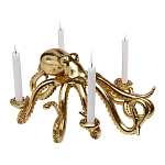 Большой Подсвечник золотой Осьминог Gold Octopus Candlestick  варинант исполнения - 1 | Loft Concept в Санкт-петербурге