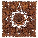 Панно из дерева квадратное Flower Panel With Trees варинант исполнения - 1 | Loft Concept в Санкт-петербурге