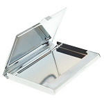 Визитница карманная металлическая с накладкой из натурального камня Серафинит Stone Business Card Holders  варинант исполнения - 3 | Loft Concept в Санкт-петербурге