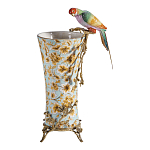 Ваза фарфоровая с птицей на бронзовой ветке Garden of Eden варинант исполнения - 5 | Loft Concept в Санкт-петербурге