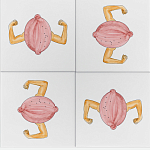 Плитка дизайнерская с узором Лимон варинант исполнения - 1 | Loft Concept в Санкт-петербурге