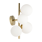 Бра с золотым основанием и 5-ю белыми шарообразными плафонами Bubble варинант исполнения - 2 | Loft Concept в Санкт-петербурге