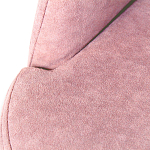 Банкетка пыльно-розовый велюр со спинкой и подлокотниками на 4-х деревянных ножках Aurora Pink варинант исполнения - 2 | Loft Concept в Санкт-петербурге