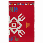 Плед хлопковый по мотивам чувашских орнаментов Ural and Siberian Patterns варинант исполнения - 1 | Loft Concept в Санкт-петербурге