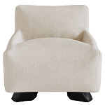 Кресло Cannes с мягкой обивкой букле молочного цвета  варинант исполнения - 4 | Loft Concept в Санкт-петербурге