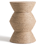 Приставной стол с отделкой из джута Juti D30 см варинант исполнения - 2 | Loft Concept в Санкт-петербурге