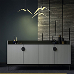 Дизайнерский комод светло-серый с фактурным фасадом UNO варинант исполнения - 1 | Loft Concept в Санкт-петербурге