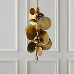 Люстра креативная из дисков цвета латунь Constellation Light and Style варинант исполнения - 2 | Loft Concept в Санкт-петербурге