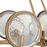 Люстра круглая с прозрачными рельефными плафонами Crystal Prism варинант исполнения - 2 | Loft Concept в Санкт-петербурге