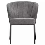 Стул серый с широкой закругленной спинкой Chair Gray Attractive варинант исполнения - 1 | Loft Concept в Санкт-петербурге