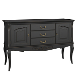 Консоль черная из массива бука с ящиками в стиле прованс Black Provence варинант исполнения - 2 | Loft Concept в Санкт-петербурге