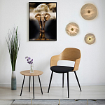 Бра в форме диска из натурального камня с декоративным центральным элеменом Cryptocrystalline Stone варинант исполнения - 2 | Loft Concept в Санкт-петербурге