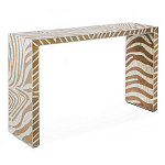 Консоль Дизайнерская Kenya Console ZEBRA Bone Inlay Beige варинант исполнения - 3 | Loft Concept в Санкт-петербурге
