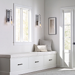 Бра с плафоном в форме колокола из прозрачного стекла с пузырьками Feiss варинант исполнения - 6 | Loft Concept в Санкт-петербурге