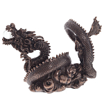 Декоративная статуэтка Дракон Fuzanglong Dragon Dark Bronze Statuette варинант исполнения - 3 | Loft Concept в Санкт-петербурге