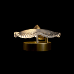 Бра в форме прозрачного стеклянного цветка с рельефной текстурой Textured Glass варинант исполнения - 12 | Loft Concept в Санкт-петербурге