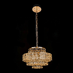 Люстра хрустальная в неоклассическом стиле на золотистом каркасе Majesty варинант исполнения - 2 | Loft Concept в Санкт-петербурге