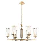 Люстра с 6-ю цилиндрическими стеклянными плафонами Jeanette варинант исполнения - 1 | Loft Concept в Санкт-петербурге