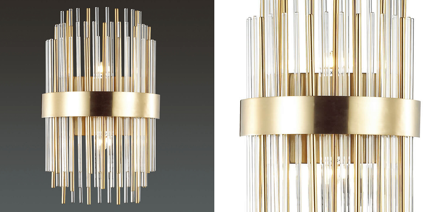 Бра Glass Stripes In The Belt Sconce Бра Glass Stripes In The Belt Sconce - Loft-Concept в Санкт-петербурге