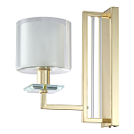 Бра с геометрическим каркасом из металла и цилиндрическим стеклянным плафоном Laurent варинант исполнения - 5 | Loft Concept в Санкт-петербурге