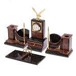 Настольный письменный набор из лемезита и змеевика с декором в виде Орла в подарочной упаковке Successful Leader варинант исполнения - 2 | Loft Concept в Санкт-петербурге