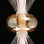 Подвесной светильник с вертикальной композицией из прозрачных и янтарных стеклянных шаров и ромбов Gabriel Scott Luna варинант исполнения - 17 | Loft Concept в Санкт-петербурге