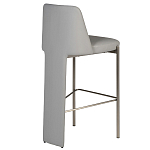 Стул барный серый с обивкой из экокожи Special Support варинант исполнения - 2 | Loft Concept в Санкт-петербурге