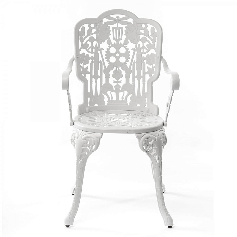 Стул Seletti Industry Collection ALUMINIUM ARMCHAIR – WHITE Белый в Санкт-петербурге | Loft Concept 