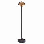 Торшер с куполообразным абажуром на чёрном мраморном основании Riverside Floor Lamp варинант исполнения - 2 | Loft Concept в Санкт-петербурге