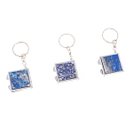 Зеркало брелок складное двухстороннее из натурального камня Лазурит Stone Mirrors варинант исполнения - 8 | Loft Concept в Санкт-петербурге